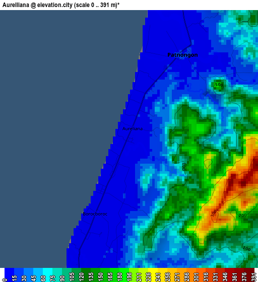 Aurelliana elevation map