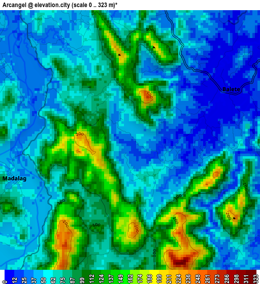 Arcangel elevation map