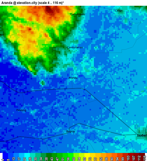 Aranda elevation map