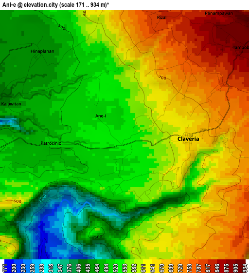 Ani-e elevation map