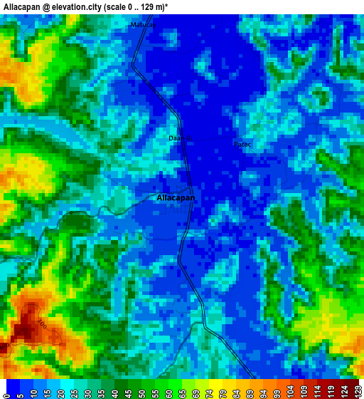 Allacapan elevation map