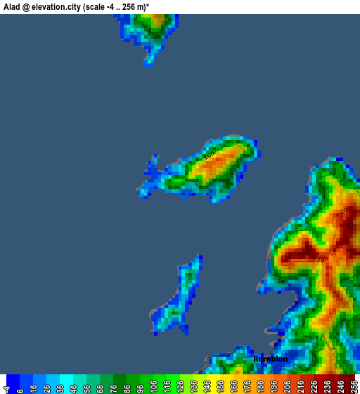 Alad elevation map