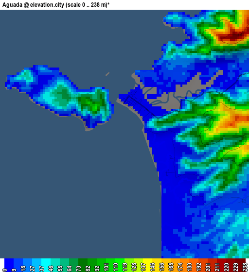 Aguada elevation map