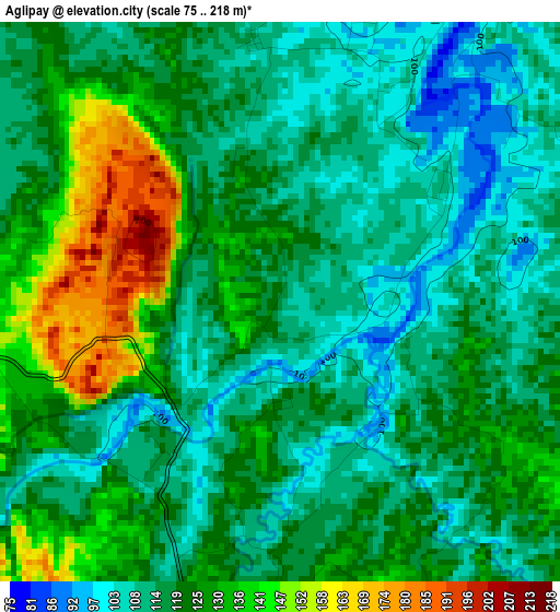 Aglipay elevation map