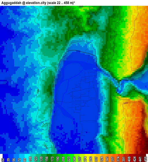 Aggugaddah elevation map