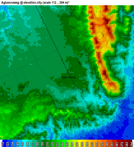 Agbannawag elevation map