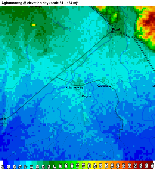 Agbannawag elevation map