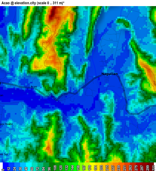 Acao elevation map