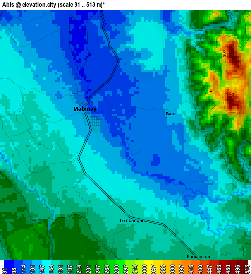 Abis elevation map