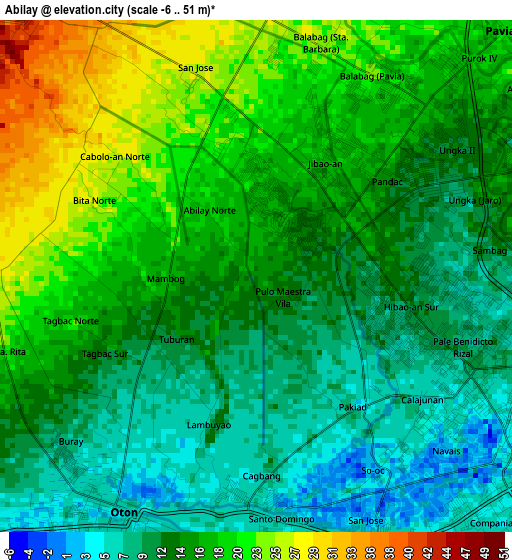 Abilay elevation map