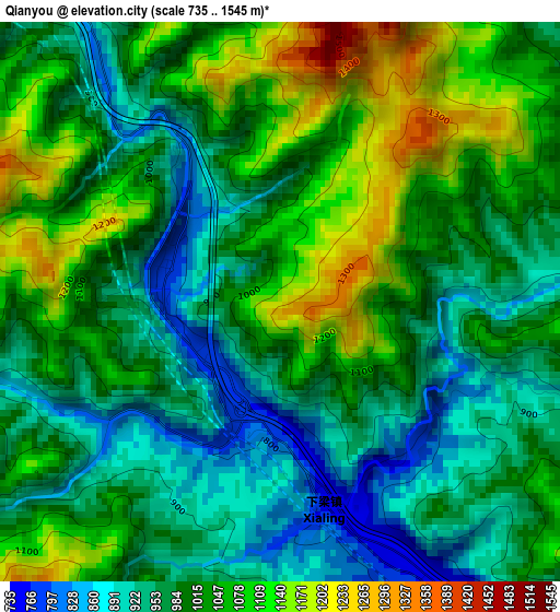 Qianyou elevation map