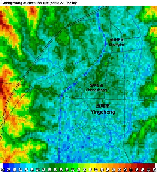 Chengzhong elevation map