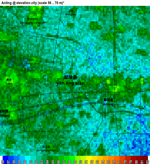 Anling elevation map