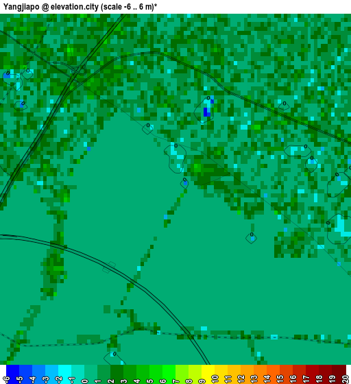 Yangjiapo elevation map