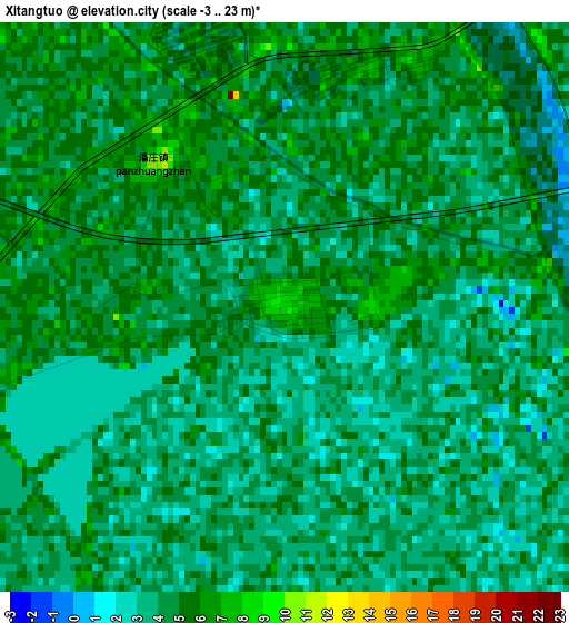 Xitangtuo elevation map