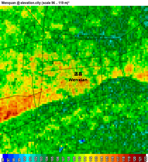 Wenquan elevation map