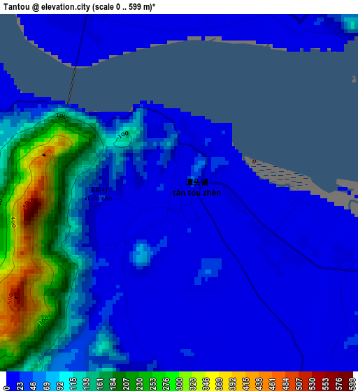 Tantou elevation map