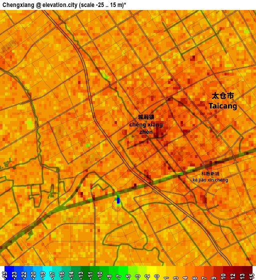 Chengxiang elevation map