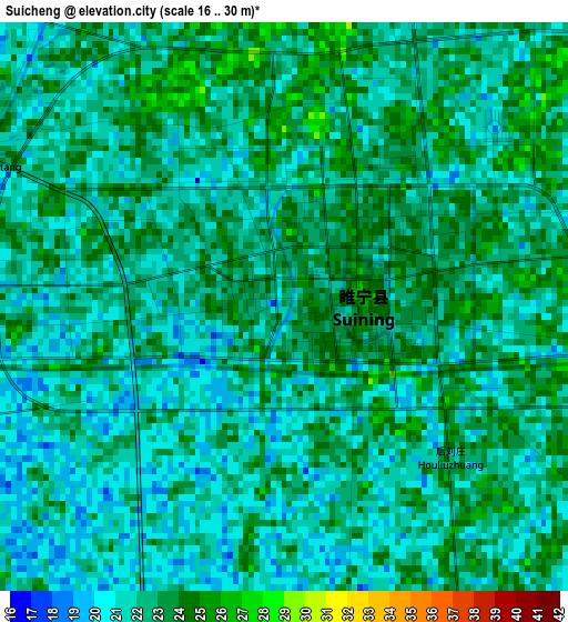 Suicheng elevation map