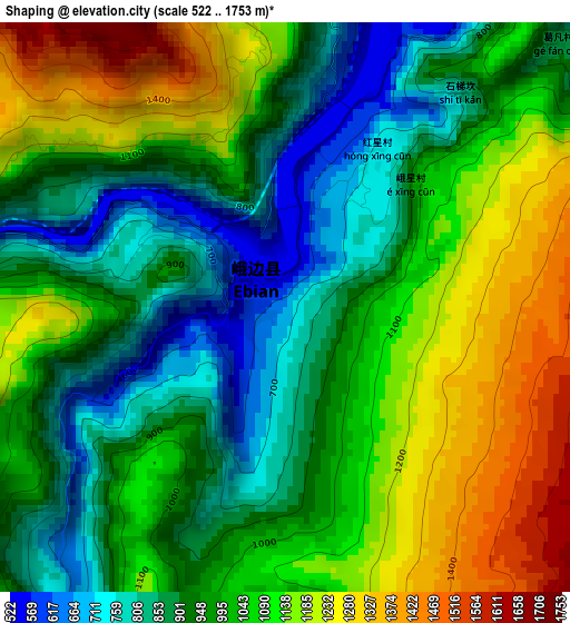 Shaping elevation map