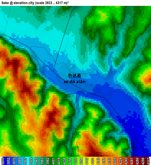 Seke elevation map