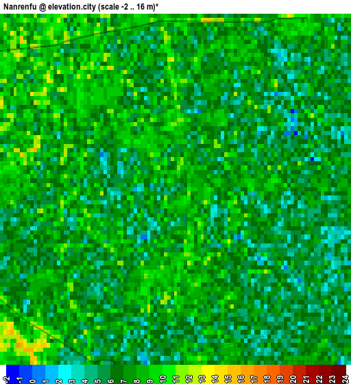 Nanrenfu elevation map