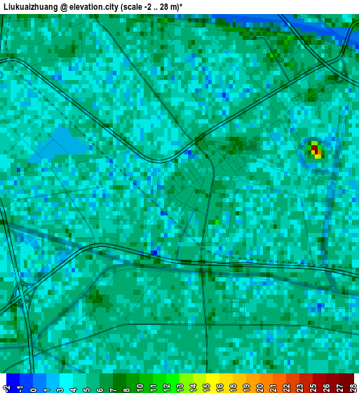 Liukuaizhuang elevation map