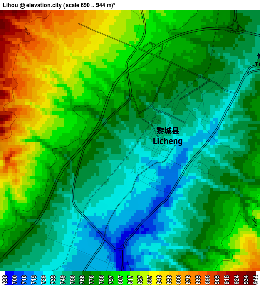 Lihou elevation map