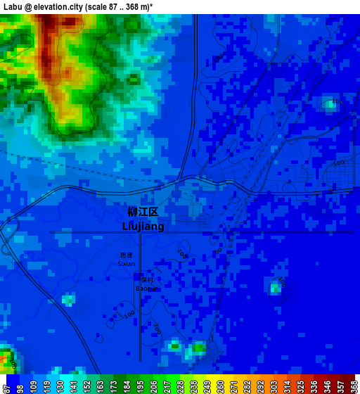 Labu elevation map