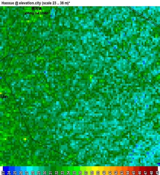 Haoxue elevation map