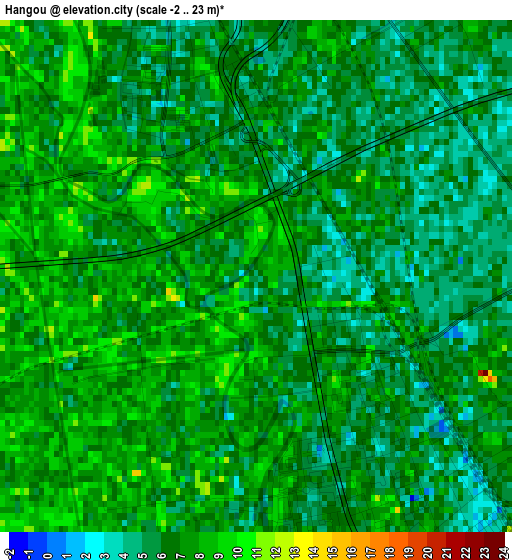 Hangou elevation map