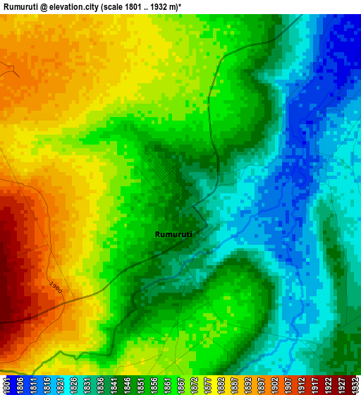 Rumuruti elevation map
