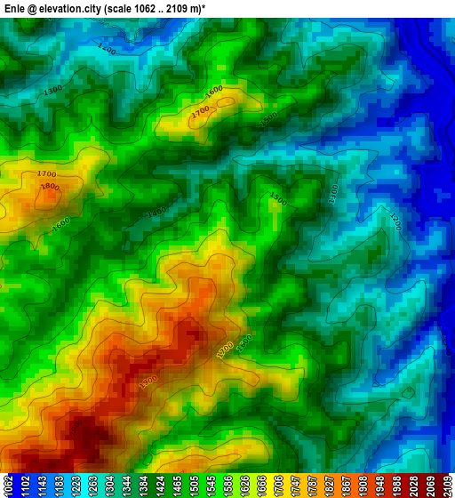 Enle elevation map