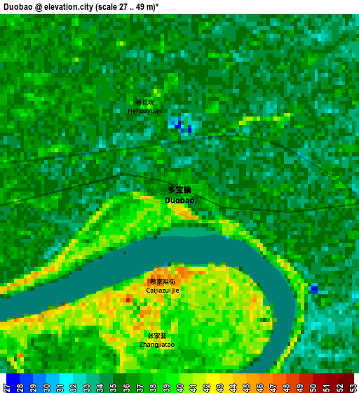 Duobao elevation map