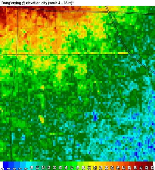 Dong’erying elevation map