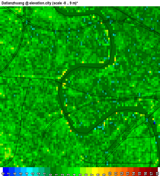 Datianzhuang elevation map