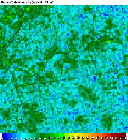 Beitan elevation map