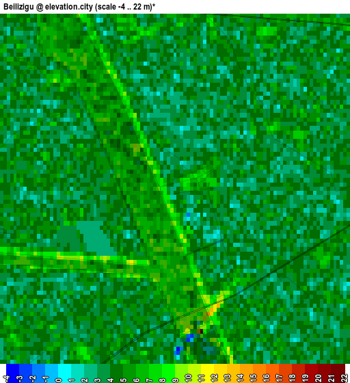 Beilizigu elevation map