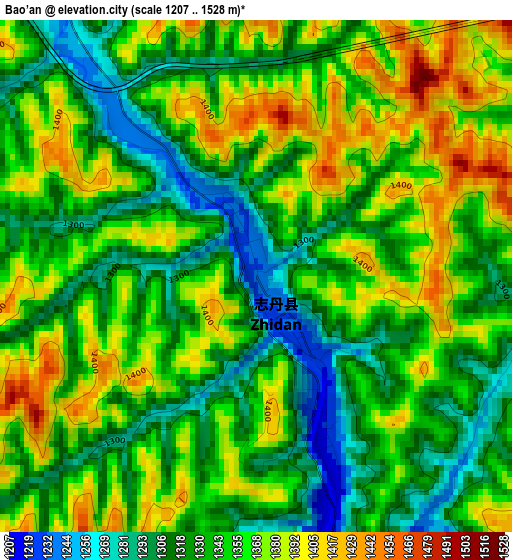 Bao’an elevation map