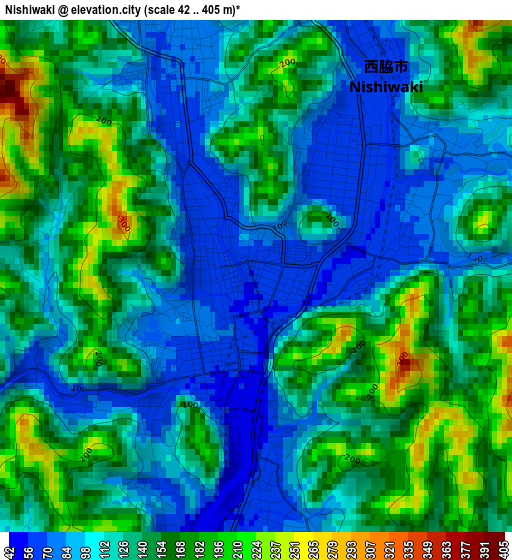 Nishiwaki elevation map