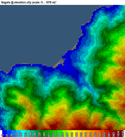 Nagata elevation map