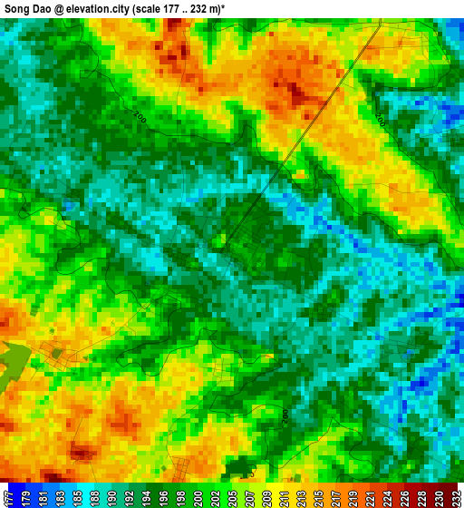 Song Dao elevation map