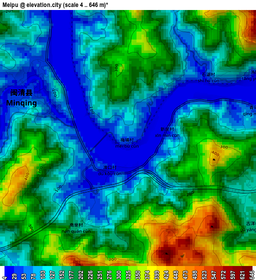 Meipu elevation map