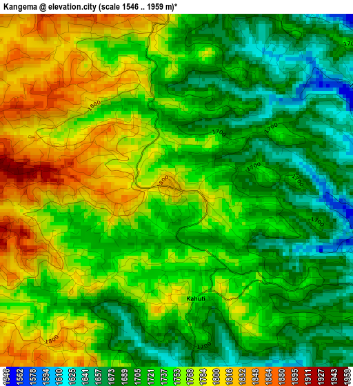 Kangema elevation map