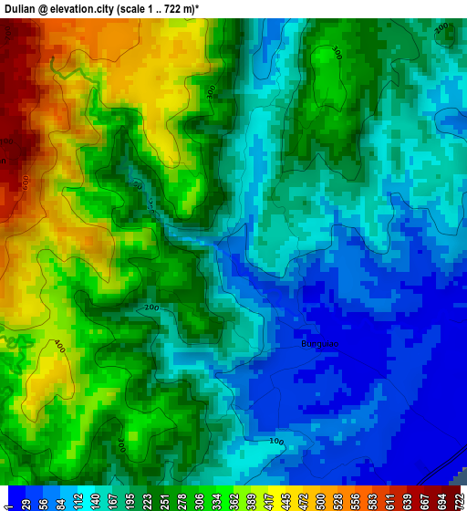 Dulian elevation map