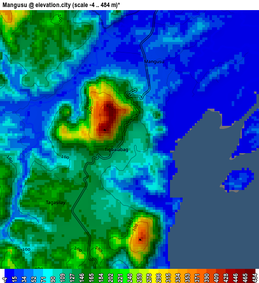 Mangusu elevation map