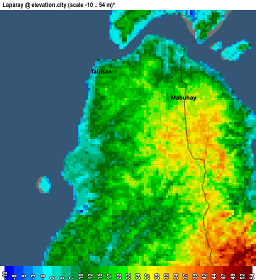 Laparay elevation map
