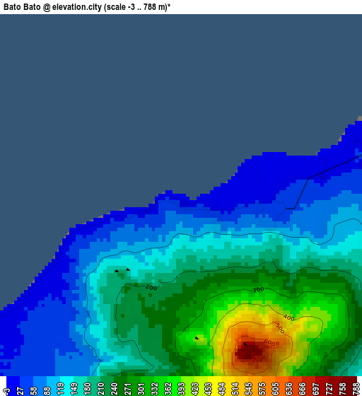 Bato Bato elevation map