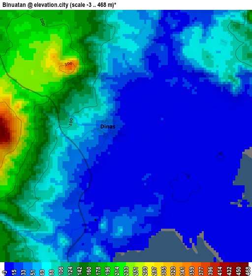 Binuatan elevation map