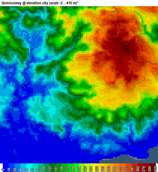 Guiniculalay elevation map